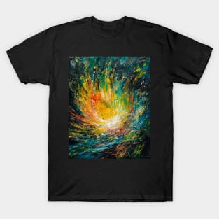 Radiant Splendor: Embracing the Beauty of Abstract Mandala T-Shirt